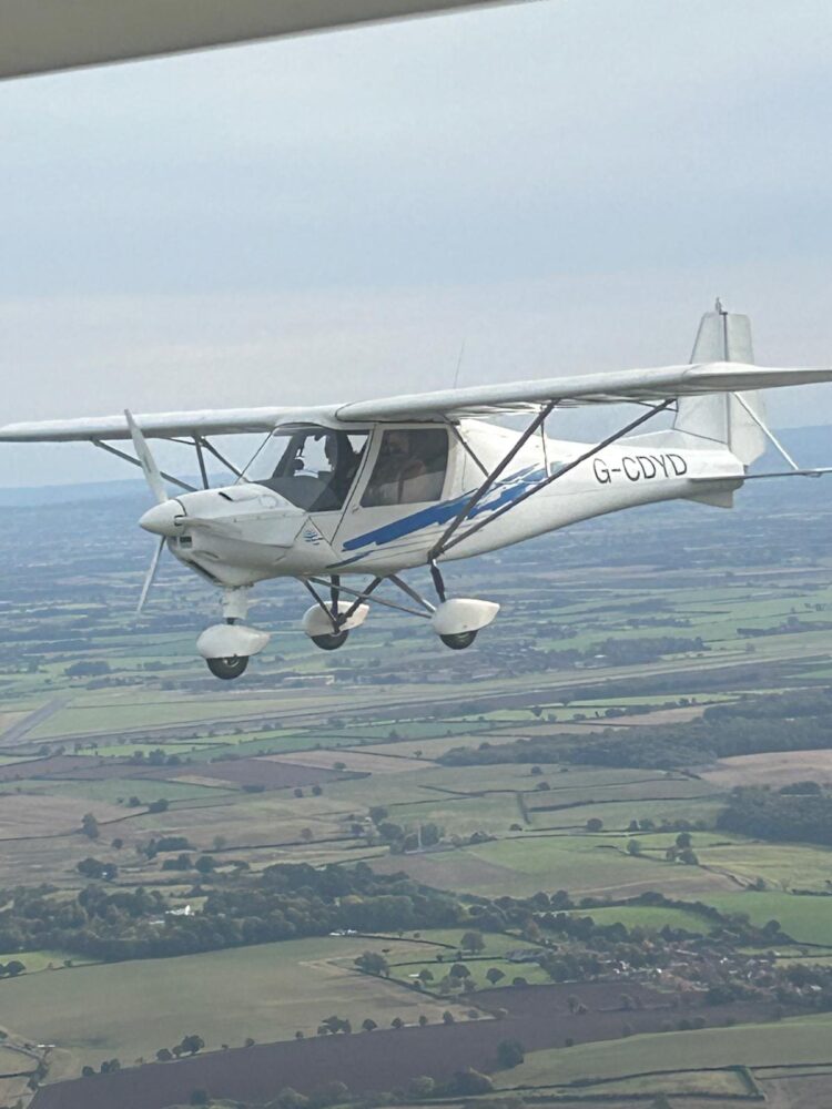 Michelle Clare - Flying over North Yorkshire.