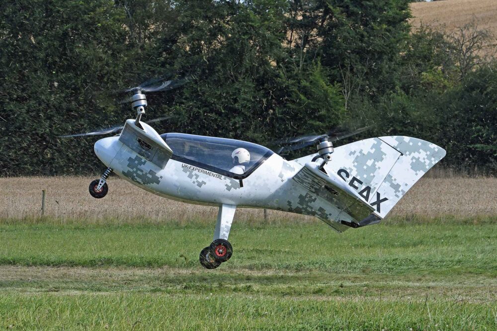 Lift-off for the Skyfly Axe eVTOL. Photos: Graham Wasey