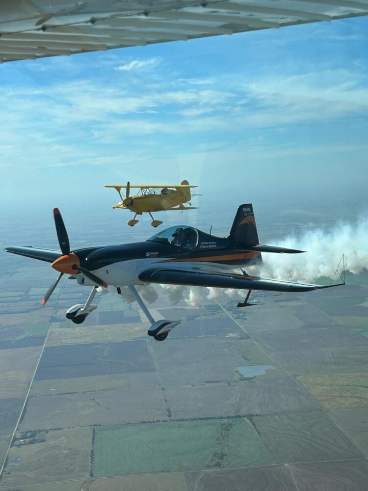 Flying back to Algona, Iowa, after the US National Aerobatic Championships last month.