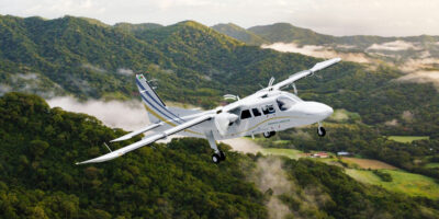 Xen Aviation, based in Georgetown, Guyana, is to acquire its first Britten-Norman turbine powered BN2T-4S Islander for planned commuter services across the country. Image: Britten-Norman