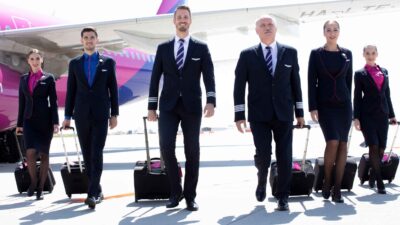 Wizz Air pilots and crew. Photo: Wizz Air