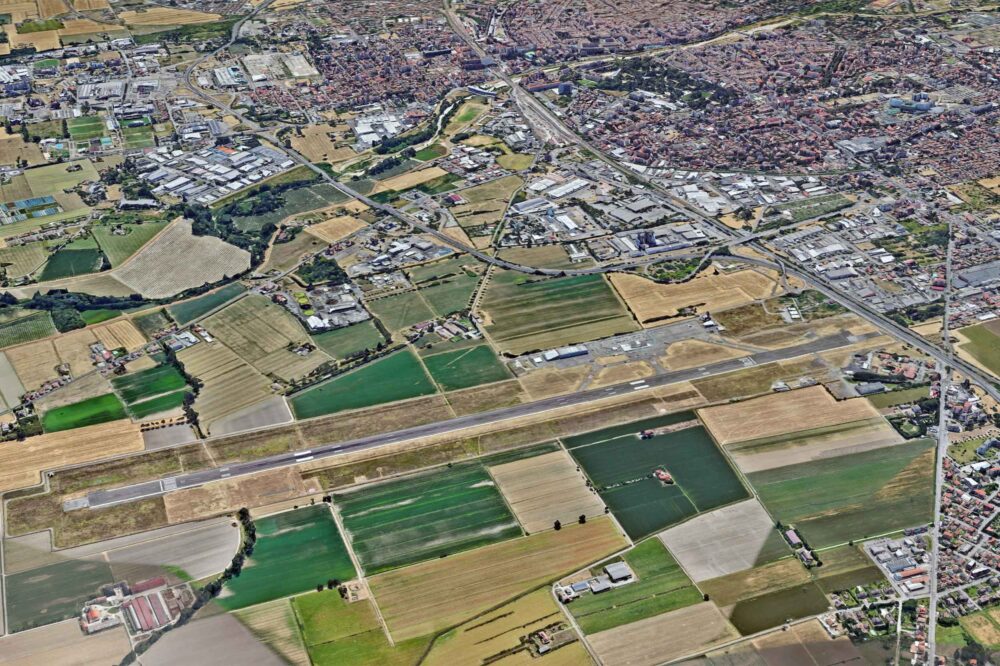 Parma International Airport is just outside the city. Image: Google Earth