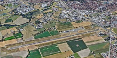 Parma International Airport is just outside the city. Image: Google Earth