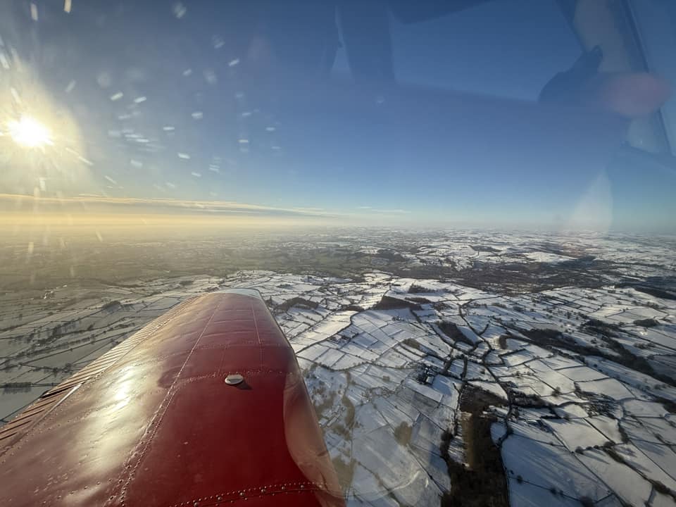 Snow on the Derbyshire Dales.