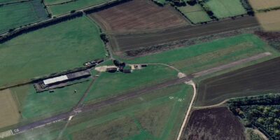 Old Buckenham Airfield in Norfolk. Like many airfields, it was originally a WWII bomber base. Image: Google Earth