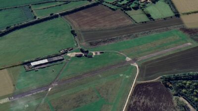 Old Buckenham Airfield in Norfolk. Like many airfields, it was originally a WWII bomber base. Image: Google Earth