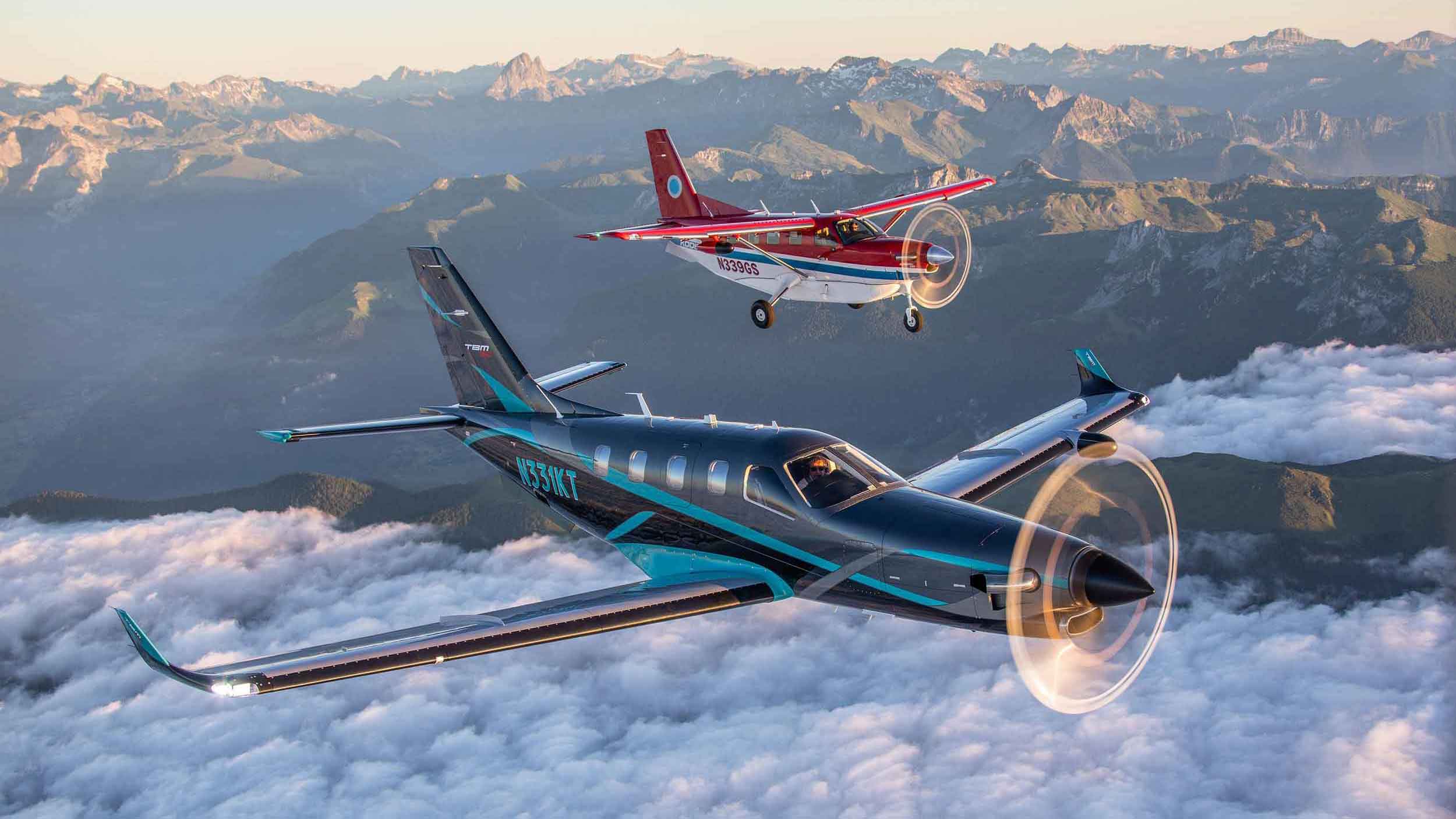 It's not just private jets: Daher's pair of turboprops, TBM960 and Kodiak 900, work hard too. Photo: Jean-Marie Urlacher/Daher