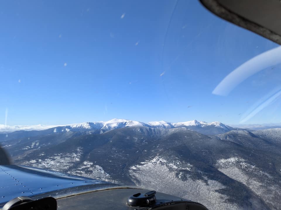 Aerial photo of Mount Washington, New Hampshire.