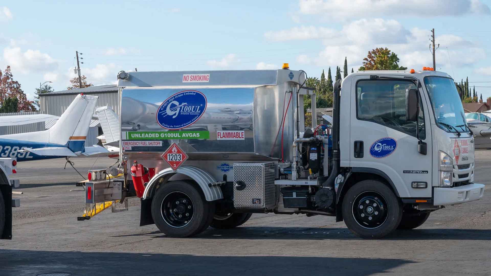 GAMI 100-octane unleaded fuel is on sale at three US airports. Photo: GAMI