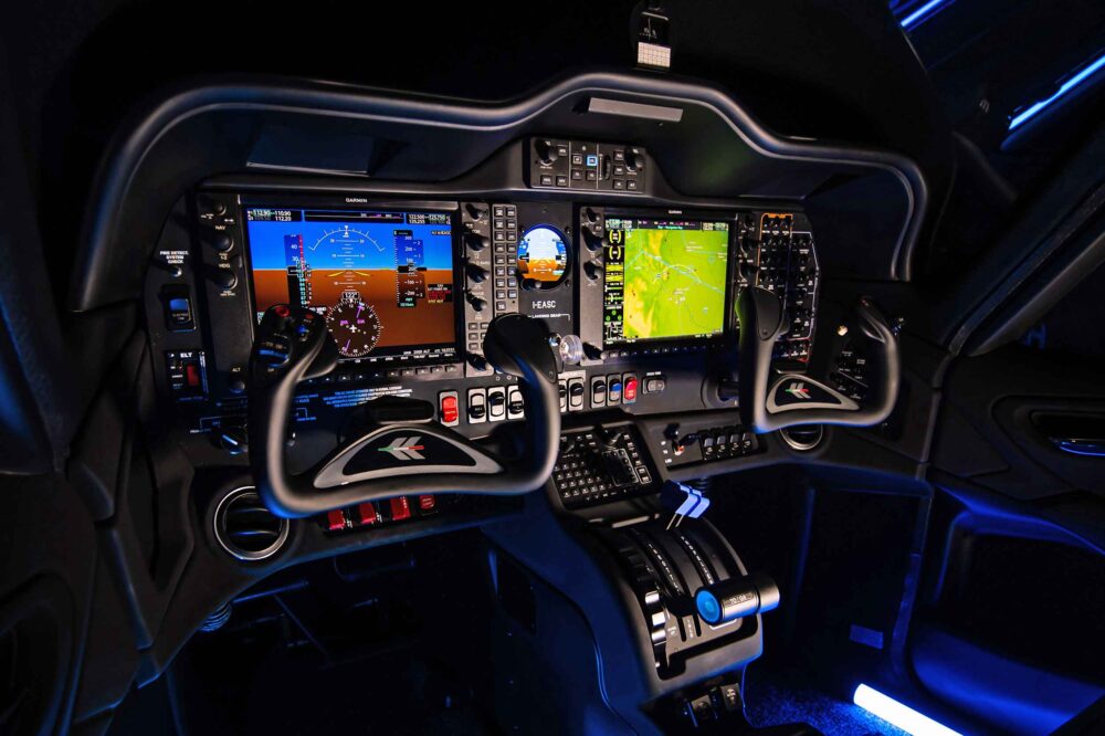 Garmin G1000 NXi avionics are fitted with auto-pilot and electronic protection. Photo: Tecnam