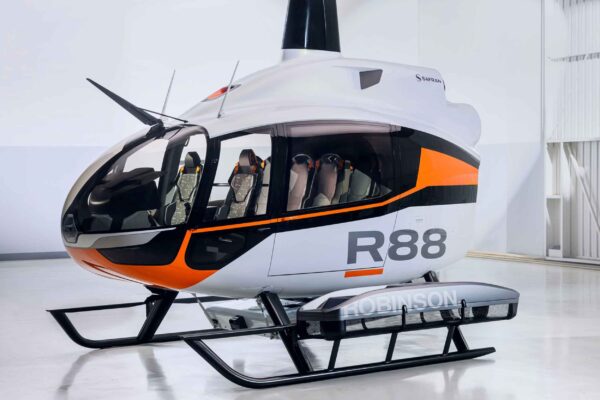 Robinson R88 helicopter launch