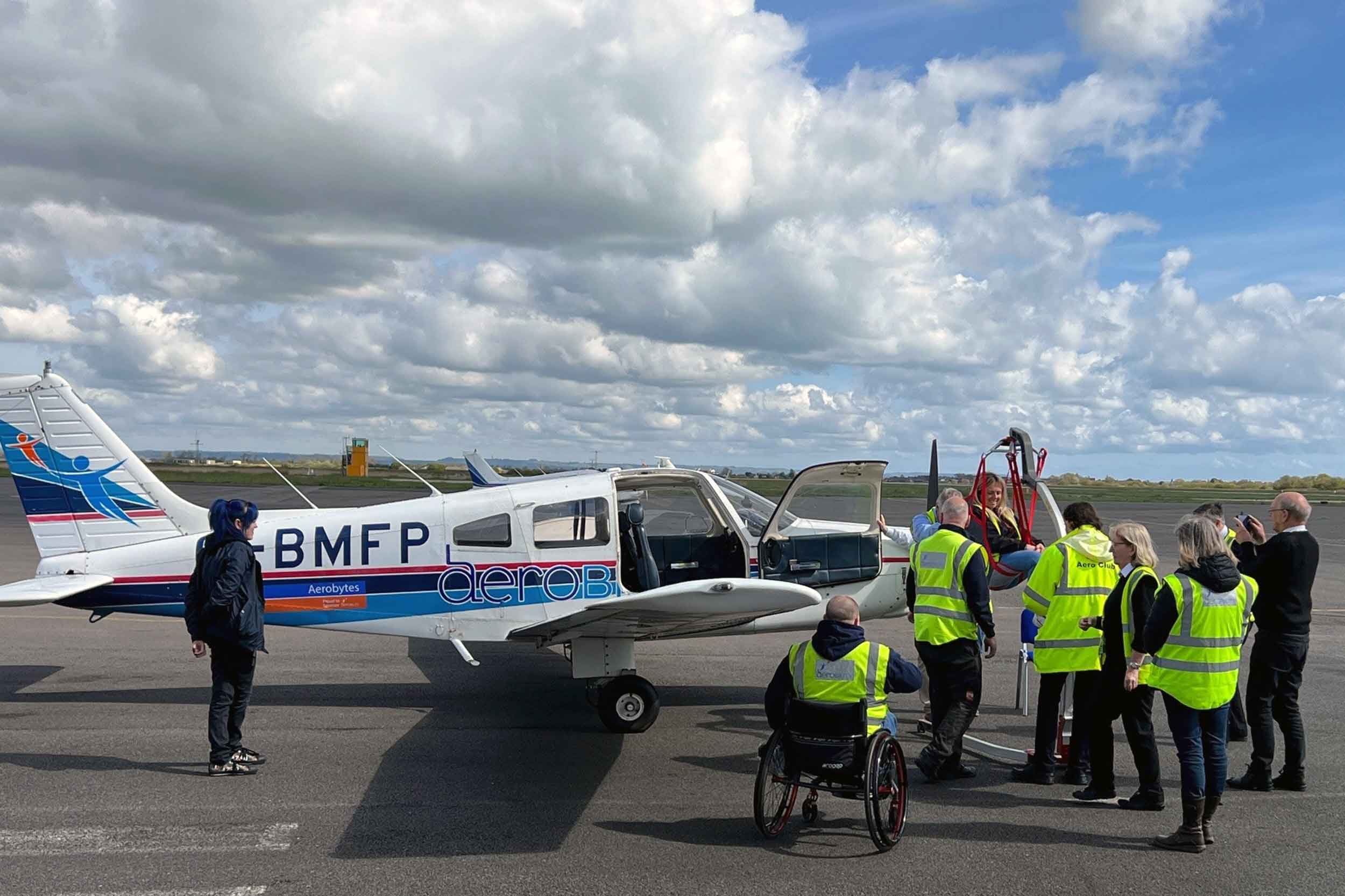 Hoist training at Lydd with Aerobility. Photo: Aerobility