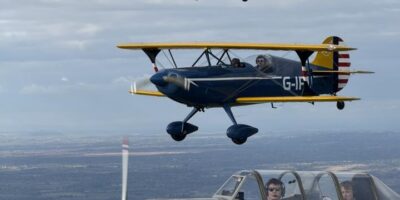 George Baylis, Bruce Buglass, Tom Knowles in formation