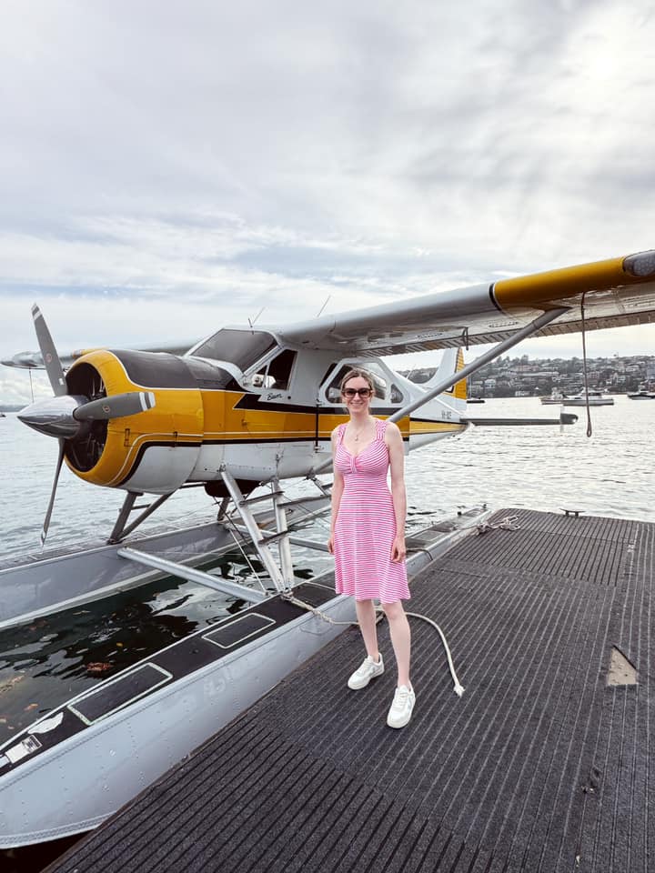 Seaplane flying in Sydney