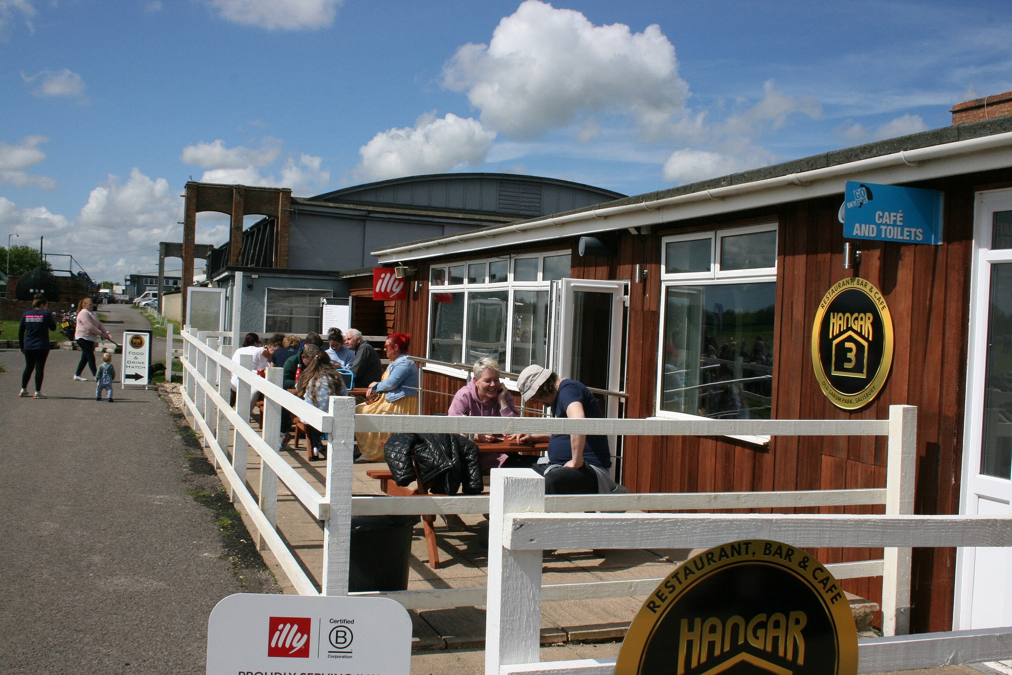 Hangar 3 cafe in happier times