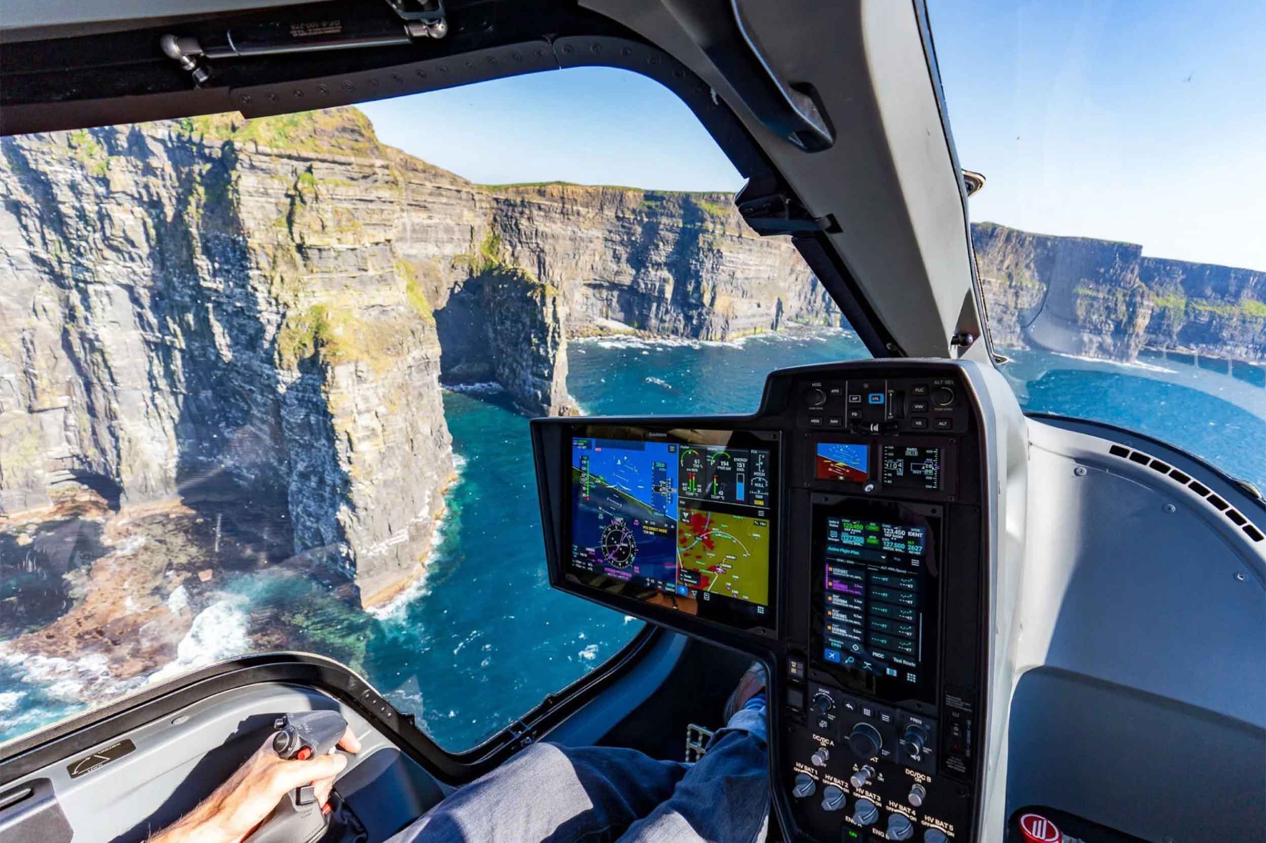 Cliffs of Moher from the Alia's cockpit