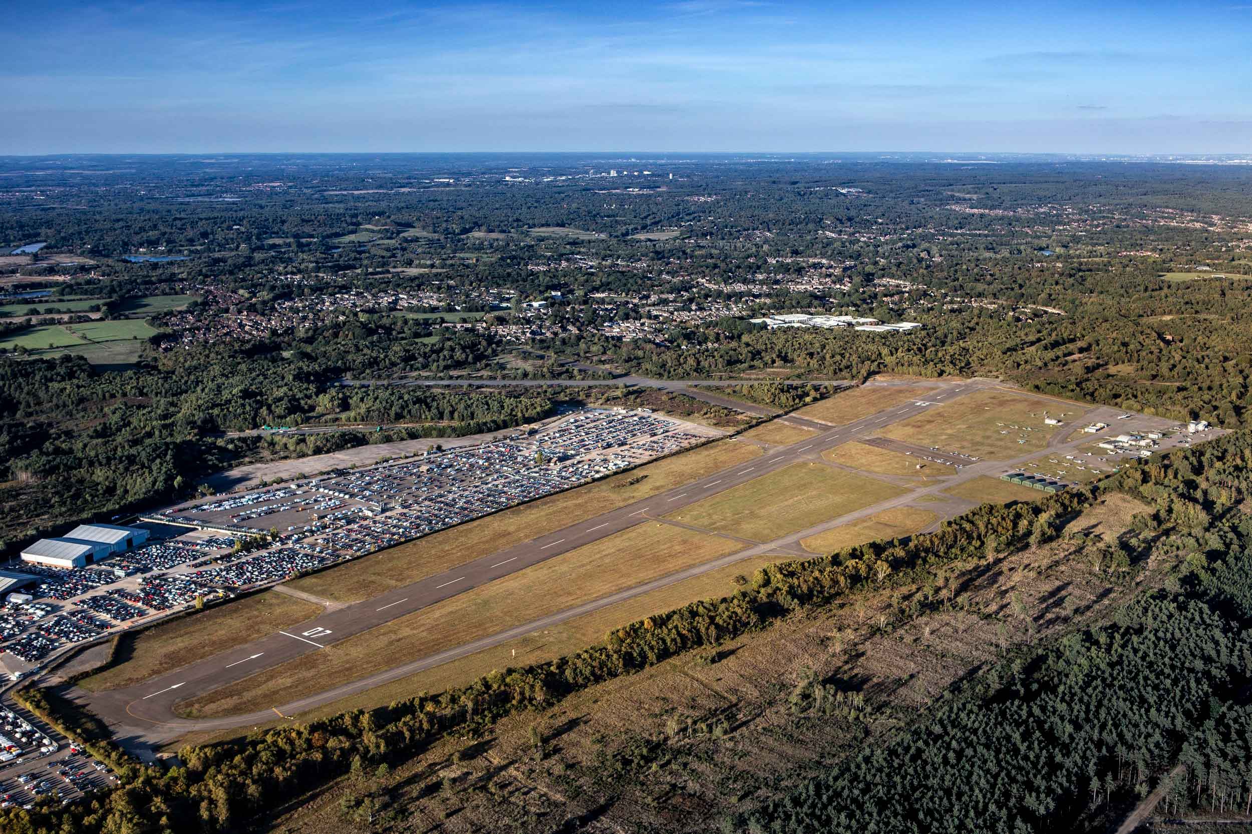 Blackbushe Airport now. Photo: Blackbushe Airport
