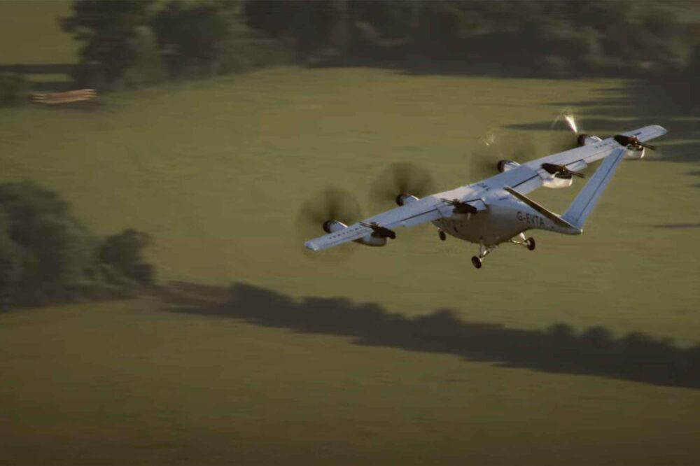 Vertical VX4 eVTOL leaves Kemble circuit for the first time