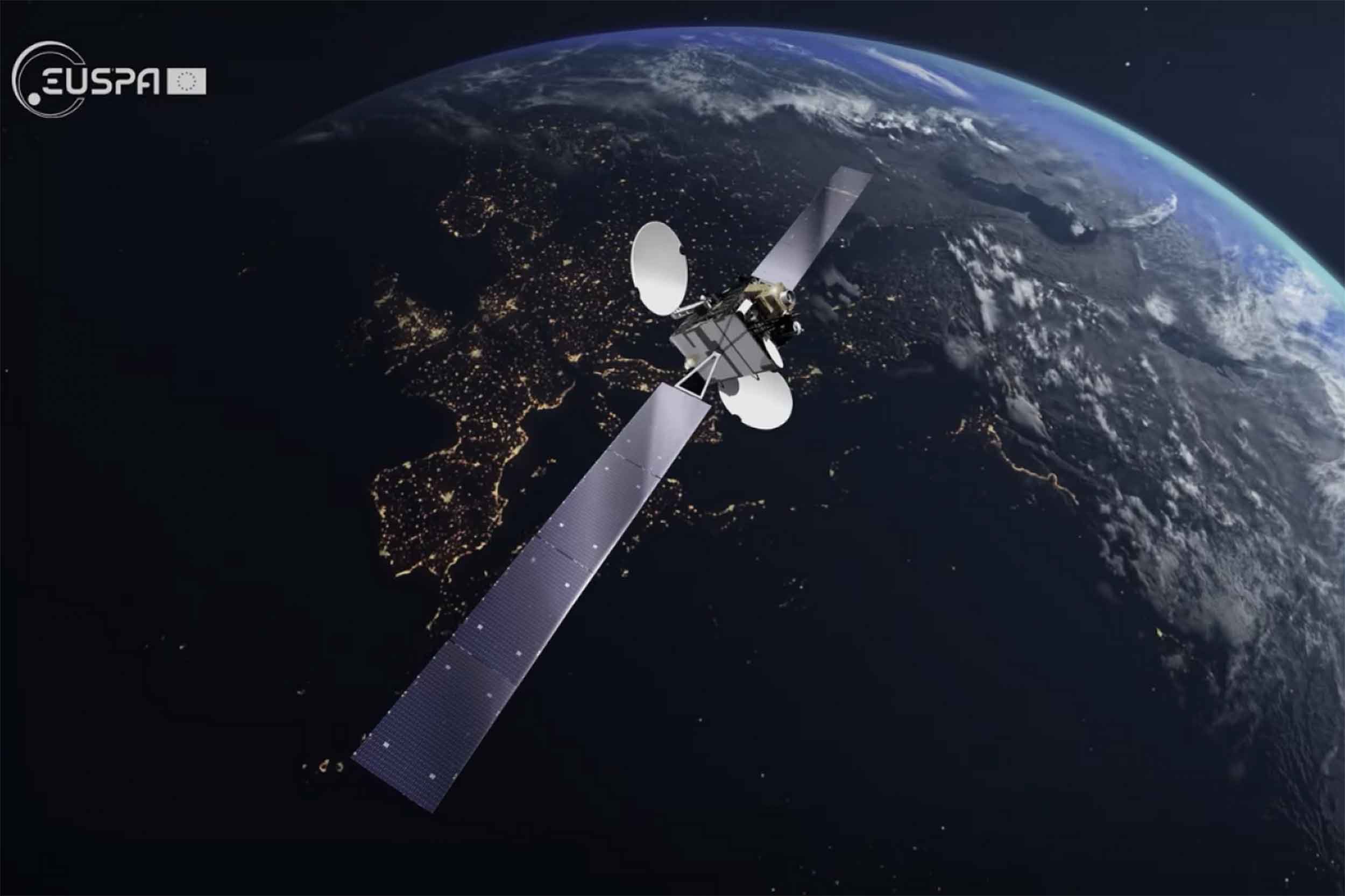 EGNOS satellite over Earth
