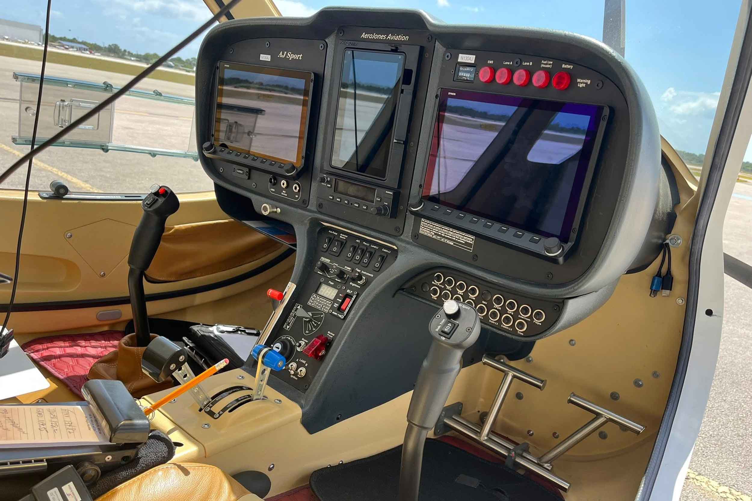 AJ Sport fitted with American made Dynon Avionics