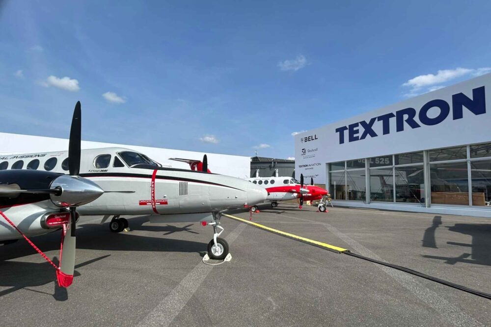 Beechcraft King Air mulit-mission demo aircraft at this week's Paris Air Show. Photos: Textron Aviation