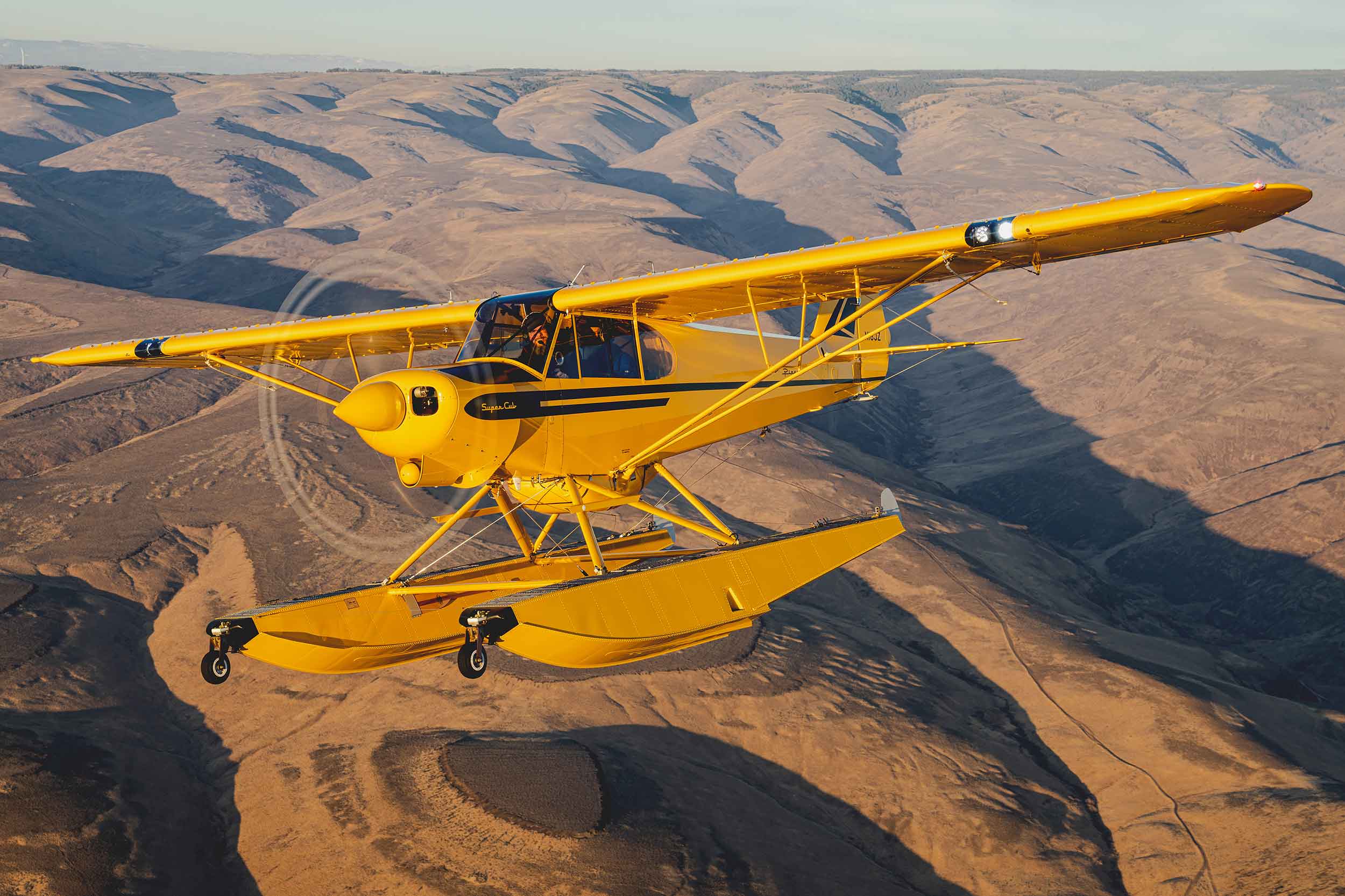 Piper Super Cub with the 30% higher payload thanks to the mod