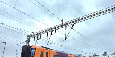 Drone trials over railways