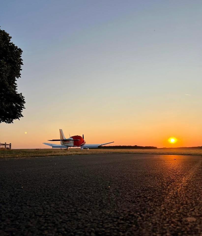 Sunset In Châteauroux-Villers.