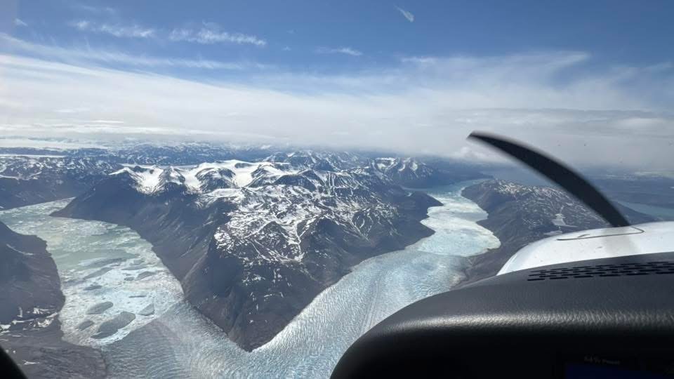 Jdr Ralph – Arriving into Narsarsuaq, Greenland.