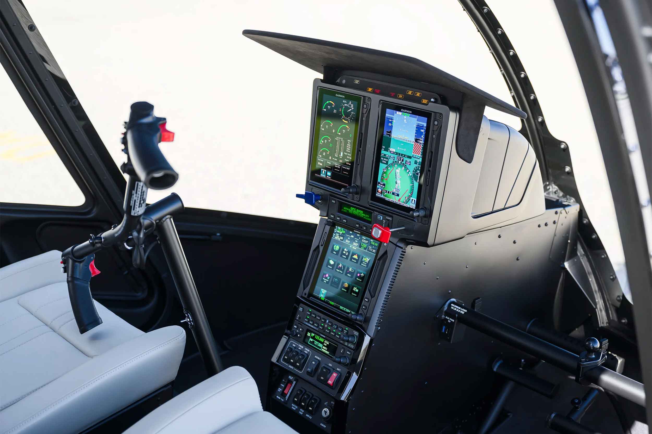 Garmin GFC 600H Helicopter Flight Control System (HFCS) is standard on all future Robinson R66 helicopters. Photo: Robinson