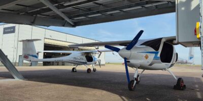 Saxon Air already operates Pipistrel's electric two-seater training aircraft, the Velis Electro. Photo: Saxon Air