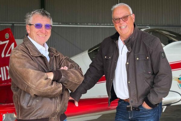 Photographer Rhody Sims, left, and Steve Noujaim plan to fly 2,135nm around the UK in a day. Photos: Steve Noujaim