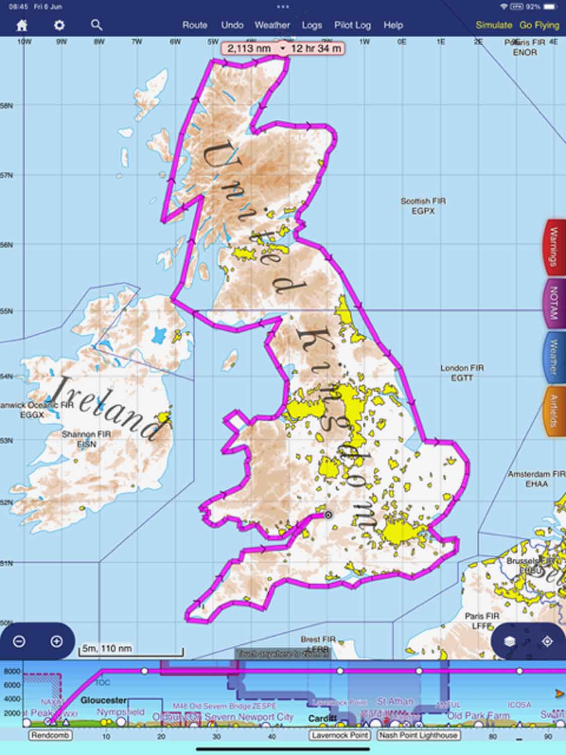 The route! Keep land to starboard, sea to port... easy really!