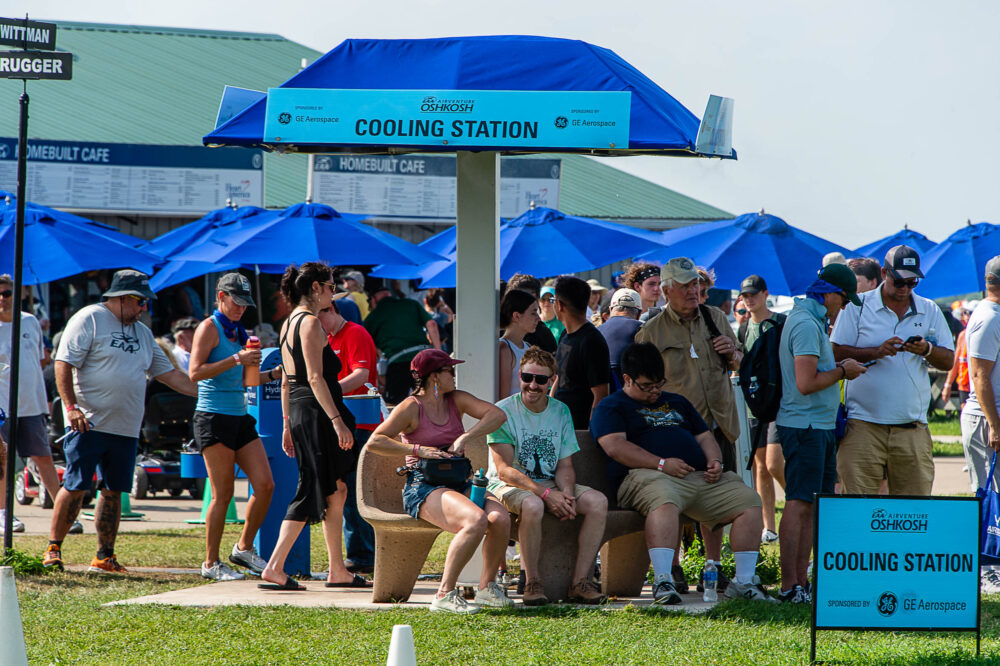 Oshkosh was scorchingly hot and humid this year - luckily there's plenty of ways to stay cool!
