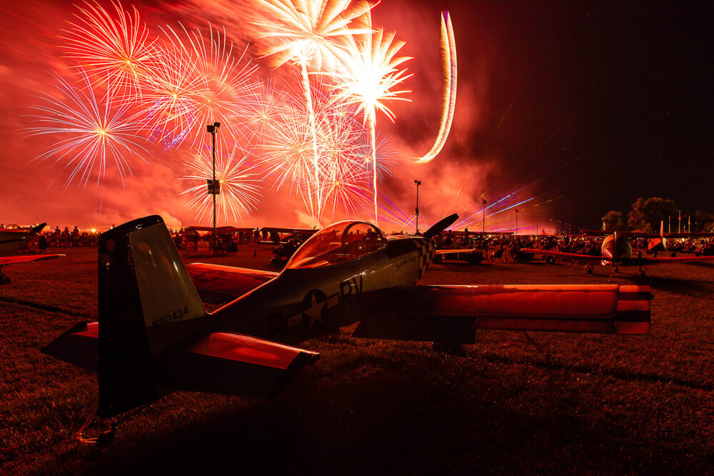 AirVenture has two night airshows - and they are spectacular!