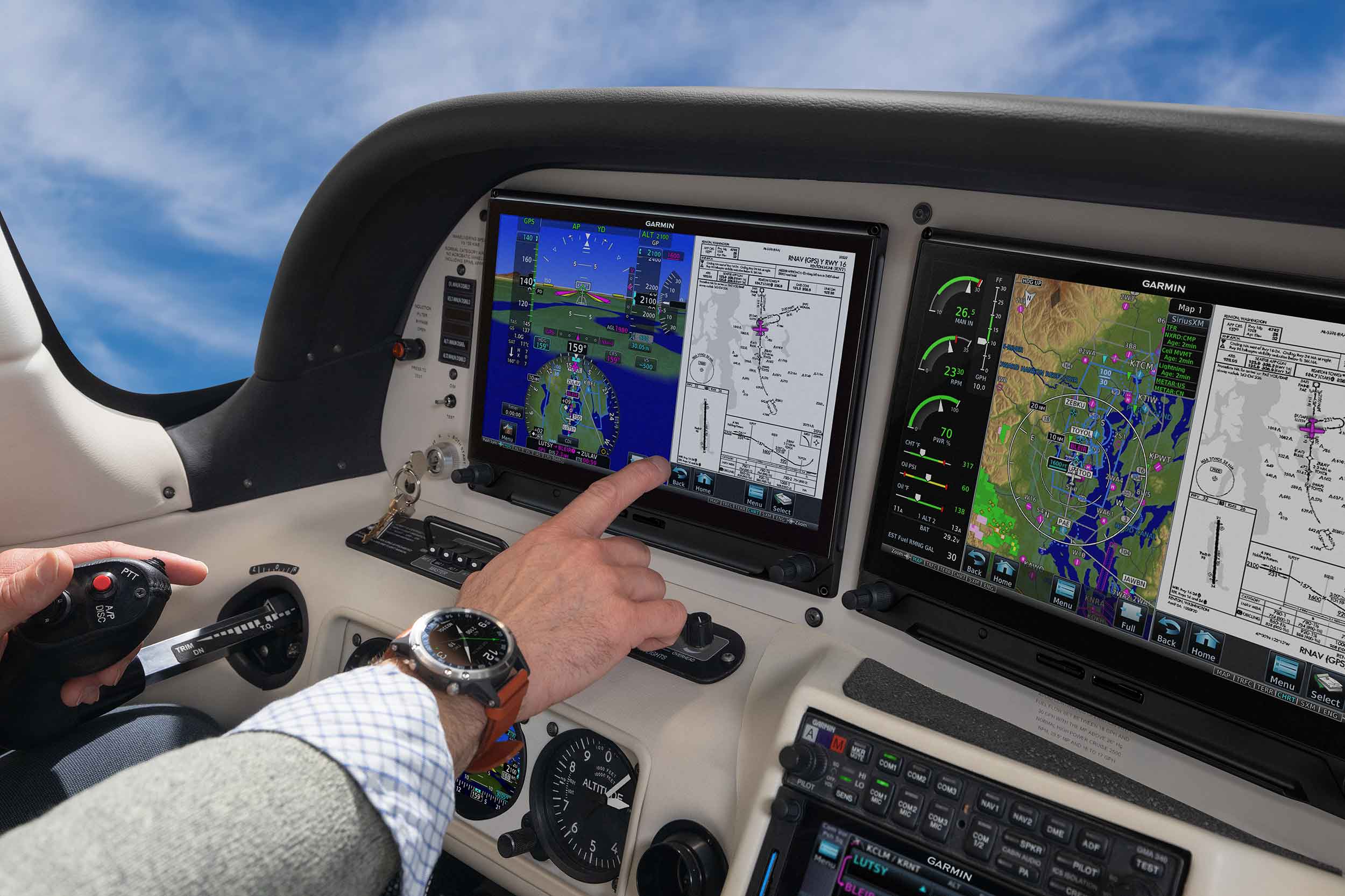 Garmin's new 12.1in TXi display. Photo: Garmin