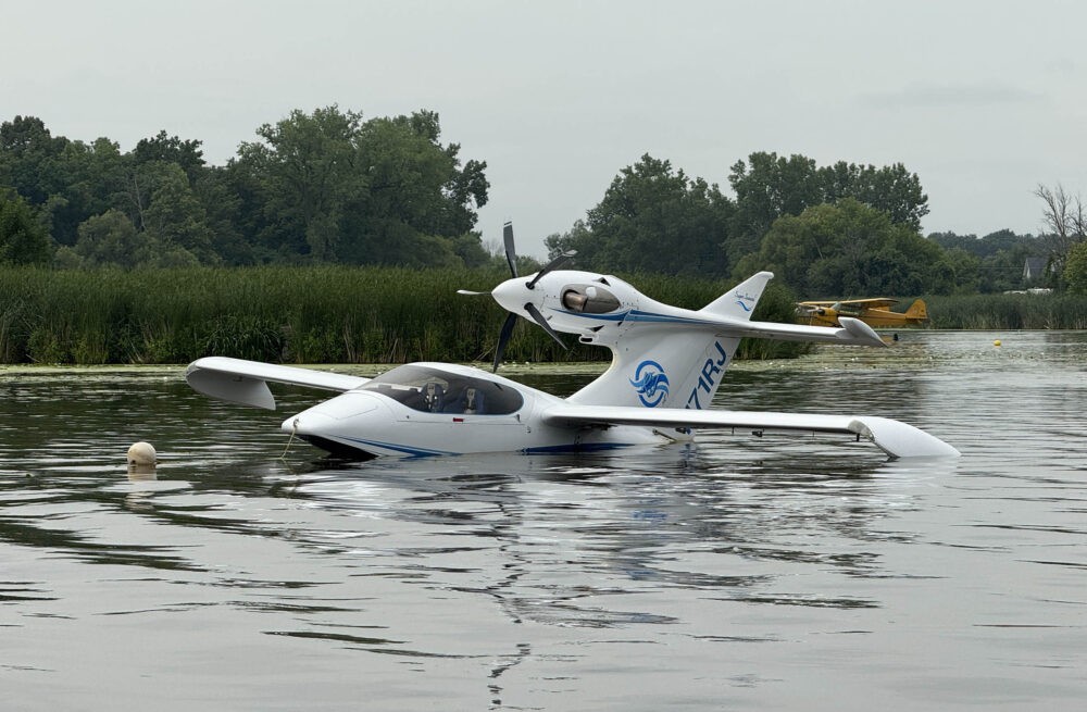 An unusual beast found floating at the Seaplane Base - a Turbine Seawind!
