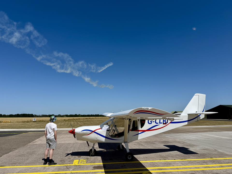 Matt Lanham arriving at Sleapkosh with his son Jack