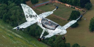 Skyfly Axe with Dr Williams Brooks at the controls