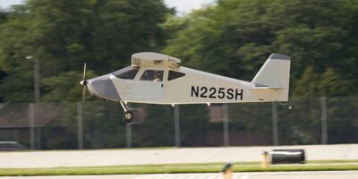 First flight for the Sonex Highwing. Previously the US company has made low wing aircraft. Photo: Sonex