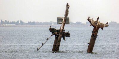 Wreck of the SS Richard Montgomery, off Sheerness by Christine Matthews