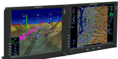 Avidyne Vantage 12 flight displays. Image: Avidyne