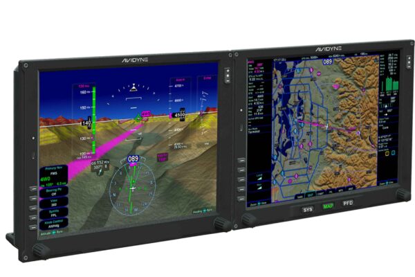 Avidyne Vantage 12 flight displays. Image: Avidyne