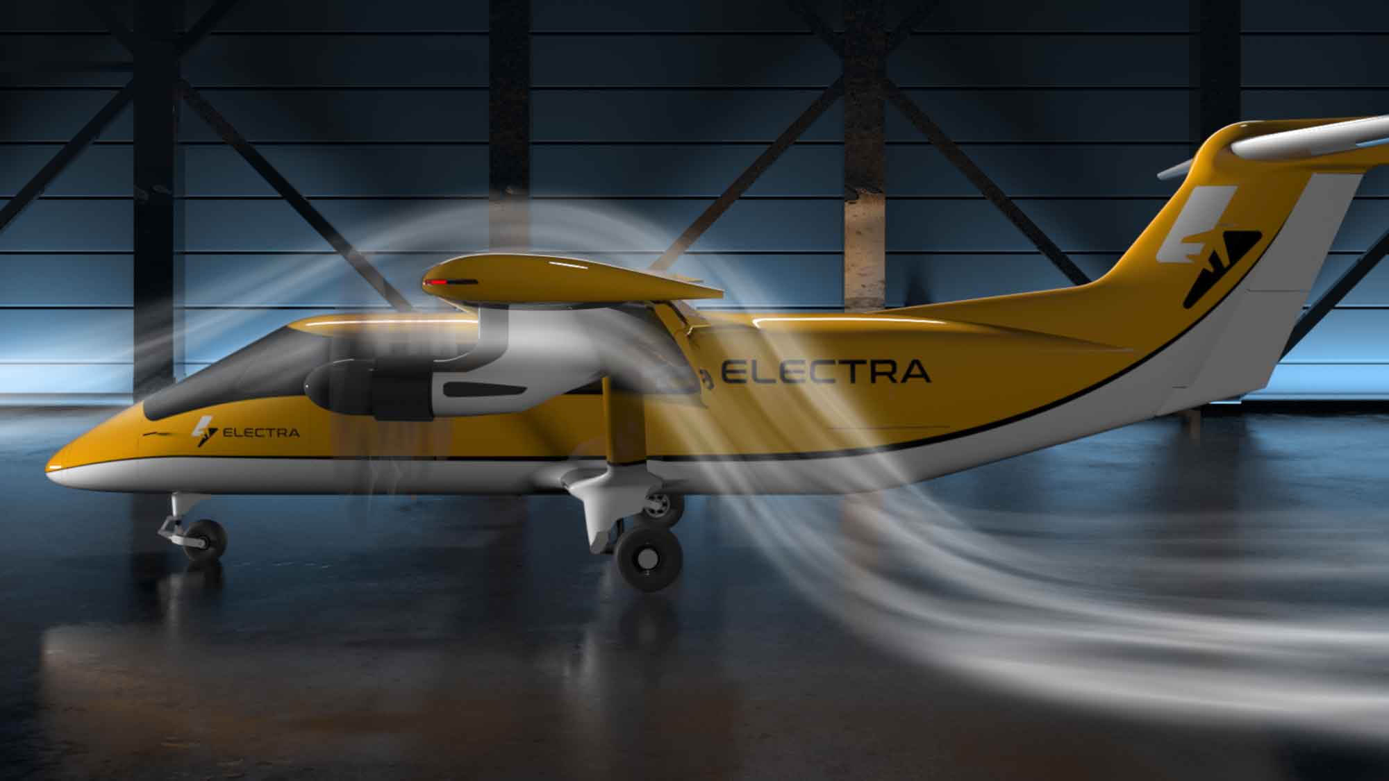Wind tunnel illustration shows how blown lift works
