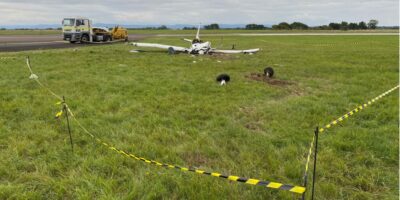 Crash site of the Grumman AA-5. Photos: AAIB