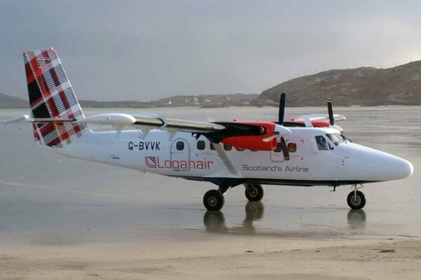Loganair's most famous destination... the beach at Barra