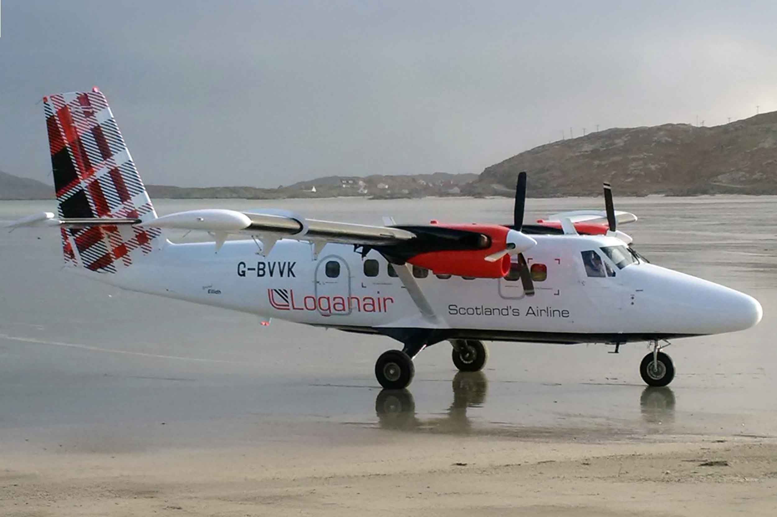 Loganair's most famous destination... the beach at Barra