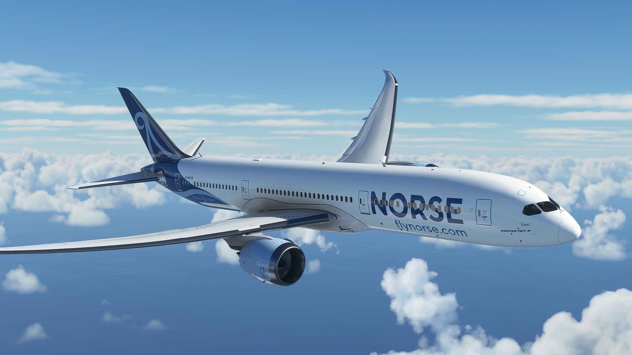 Boeing 787 Dreamliner operated by Norse Atlantic. Photo: Norse