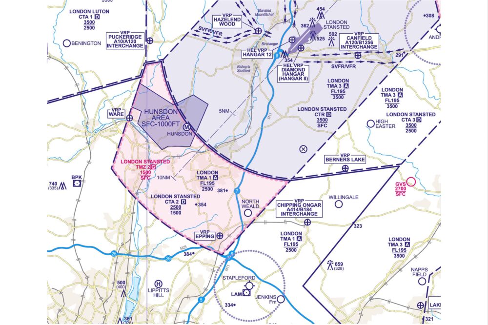 North Weald airspace