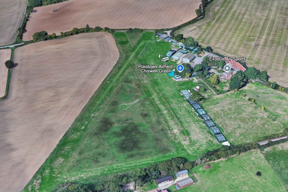 Plaistows Airfield. Image: Google Earth